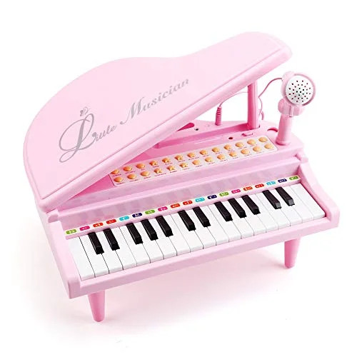 Amy & Benton Toddler Piano Toy for Baby Girls Pink 31 Keys Multifunctional Music & Sound Birthday... | Walmart (US)