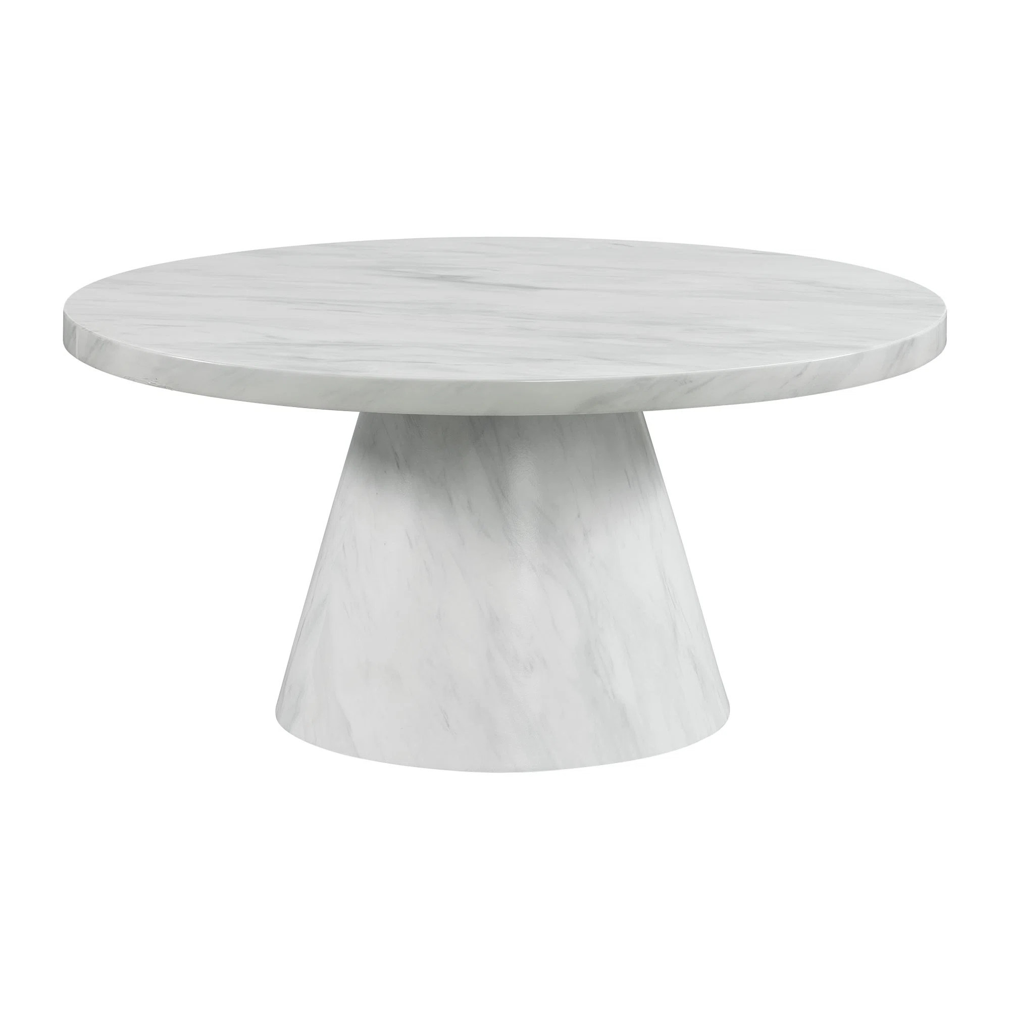 Picket House Furnishings Odette White Pedestal Coffee Table & Reviews | Wayfair | Wayfair North America