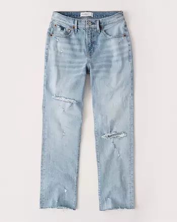 Mid Rise Boyfriend Jeans | Abercrombie & Fitch (US)
