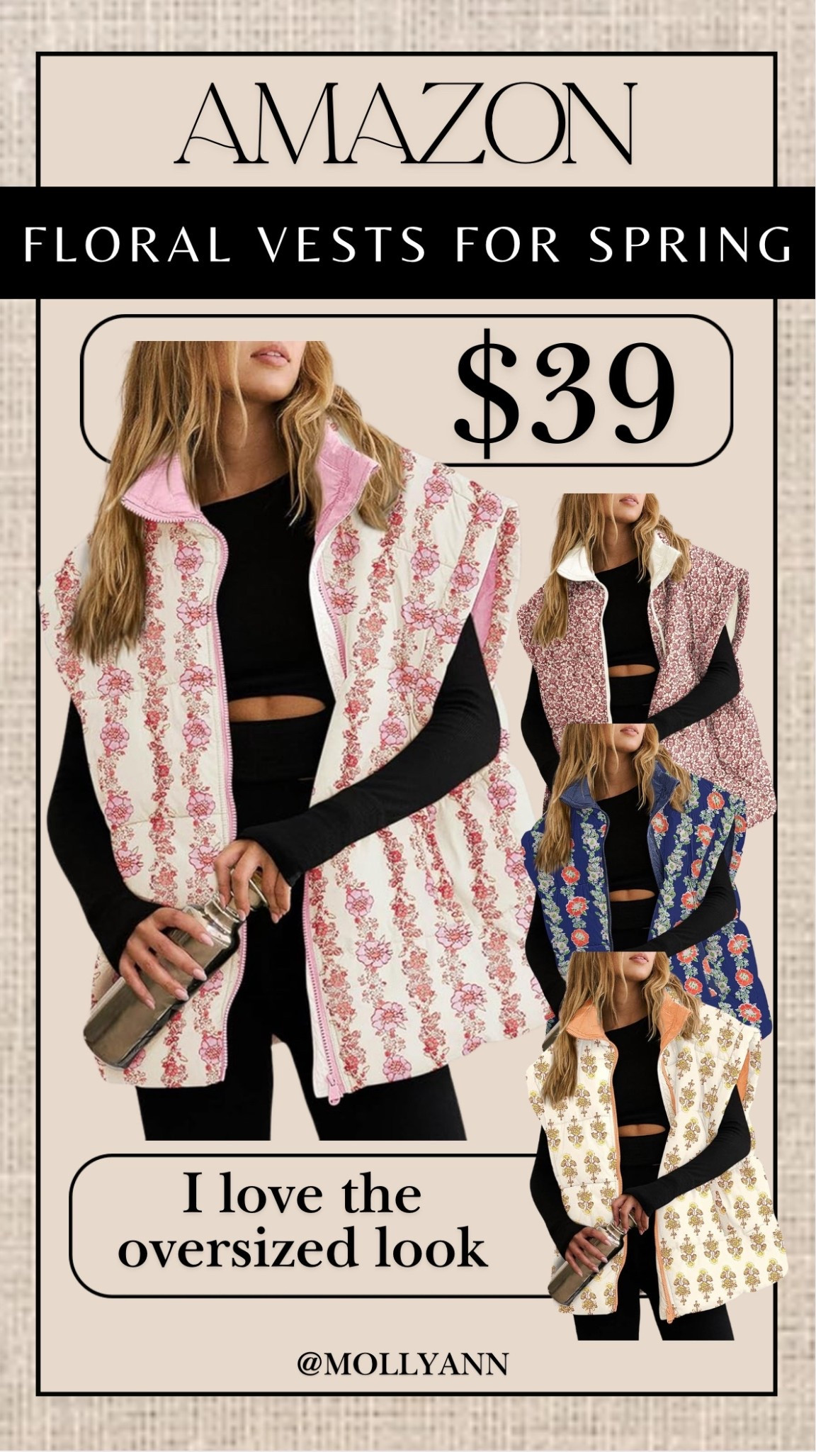 Amazon Floral Vests that are going to be huge this spring 

#LTKSeasonal #LTKootd #LTKmomlife