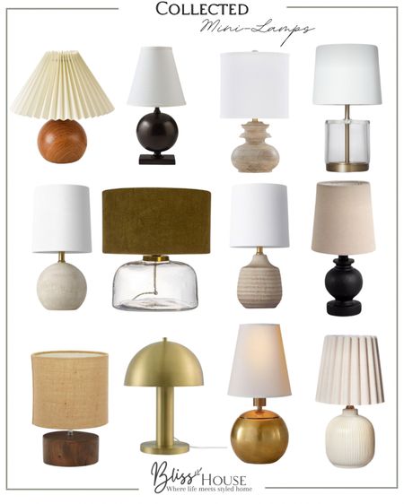 Collected- mini Lamps 

#LTKsalealert #LTKhome #LTKstyletip