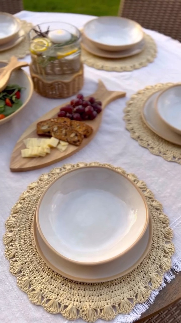 Clearly obsessed with these outdoor dining pieces from Target. Love the look AND they’re dishwasher safe. The fish board and the fish utensils are so fun too! 

#ltkhome #targetfinds #patiodecor #outdoorentertaining #targetfavorites #ltkfamily #targetrun #targethomedecor #targetstyle #summerdining

#LTKSeasonal #LTKHome #LTKSummerEdit