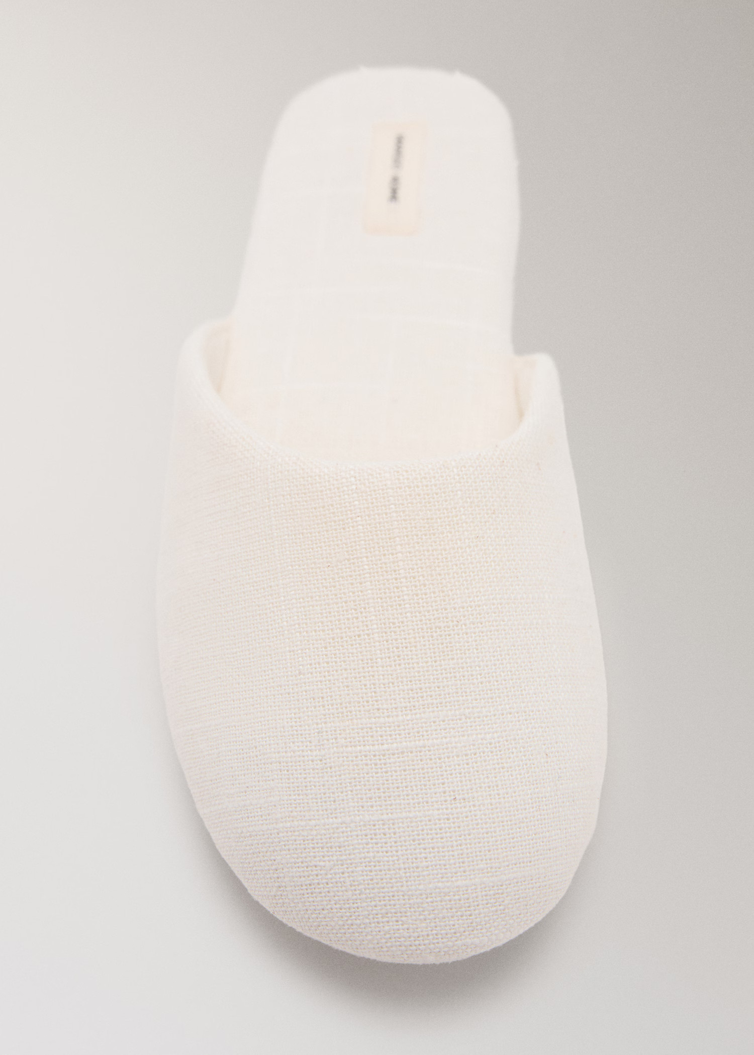 Cotton textured mule slippers | MANGO (UK)