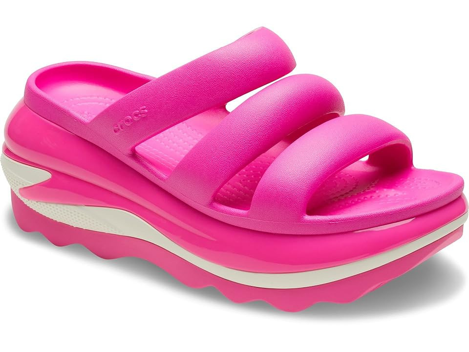 Crocs Mega Crush Triple Strap Sandal Sandals Pink Crush : Men's 8 - Women's 10 Medium, Synthetic | Zappos
