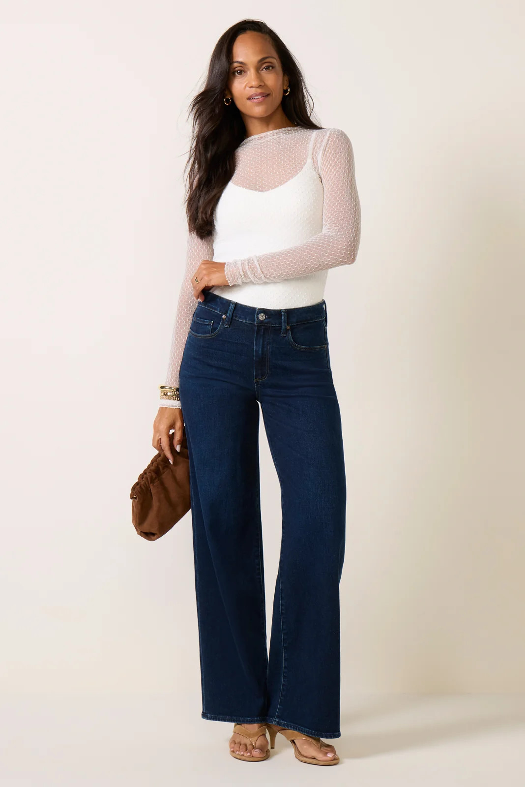 PAIGE Women's Tatum 32' Wide Leg Jean, Size 29, Amagansett Blue | Evereve