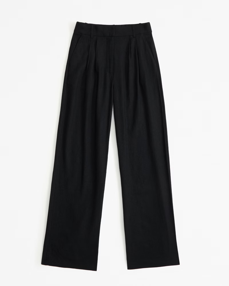 A&F Sloane Tailored Linen-Blend Pant | Abercrombie & Fitch (US)