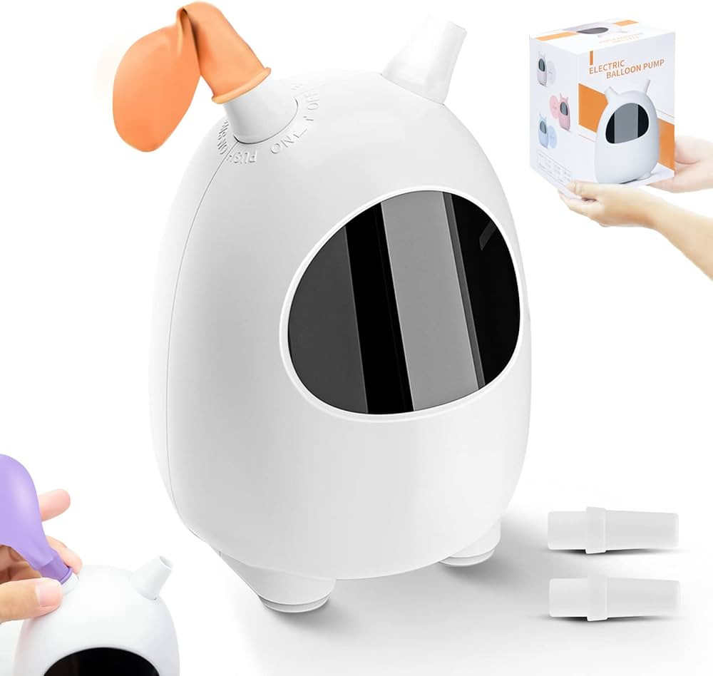 Electric Balloon Pump, 2023 Portable Dual Nozzle Electric Balloon Blower Pump, Electric Balloon I... | Amazon (US)