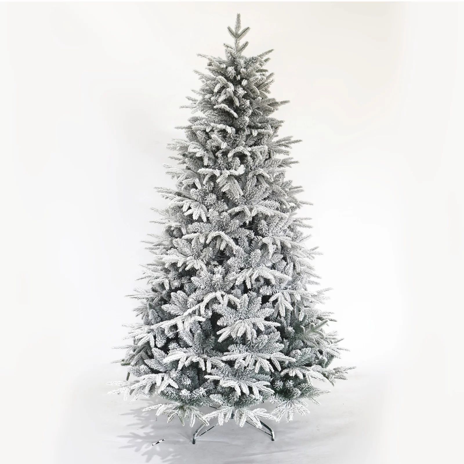 BTMWAY Christmas Trees, 7FT Artificial Snow Flocked Christmas Tree with Lush 1100 Branches Tips, ... | Walmart (US)