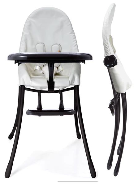 nano flat-fold highchair matte black | Bloom Baby