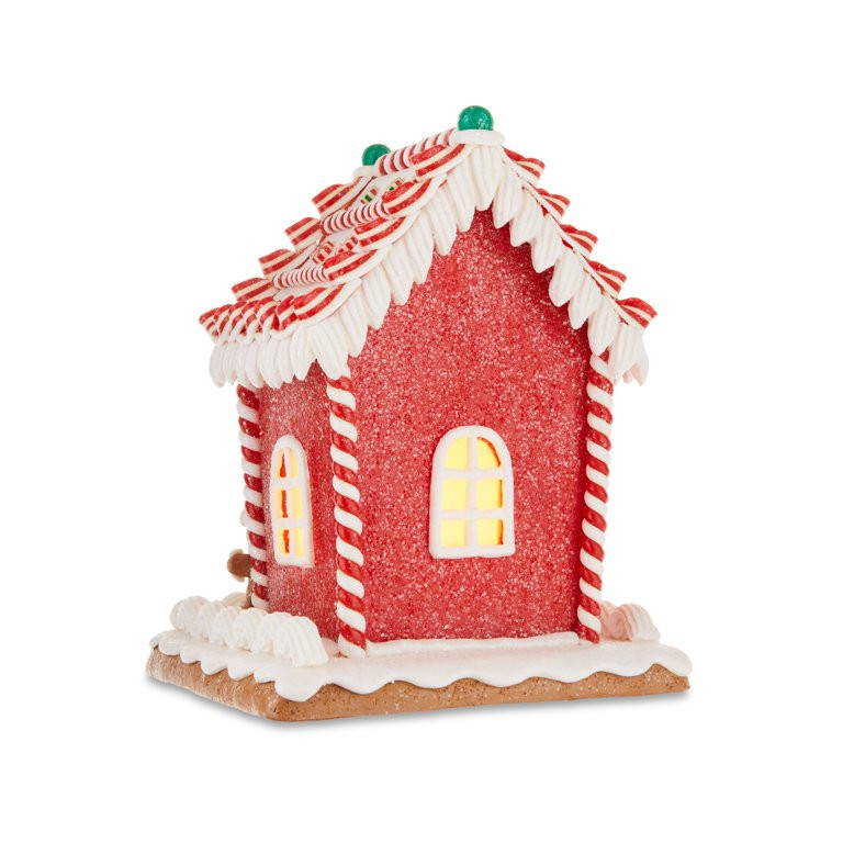 Christmas Village LED Red Gingerbread House, by Holiday Time | Walmart (US)