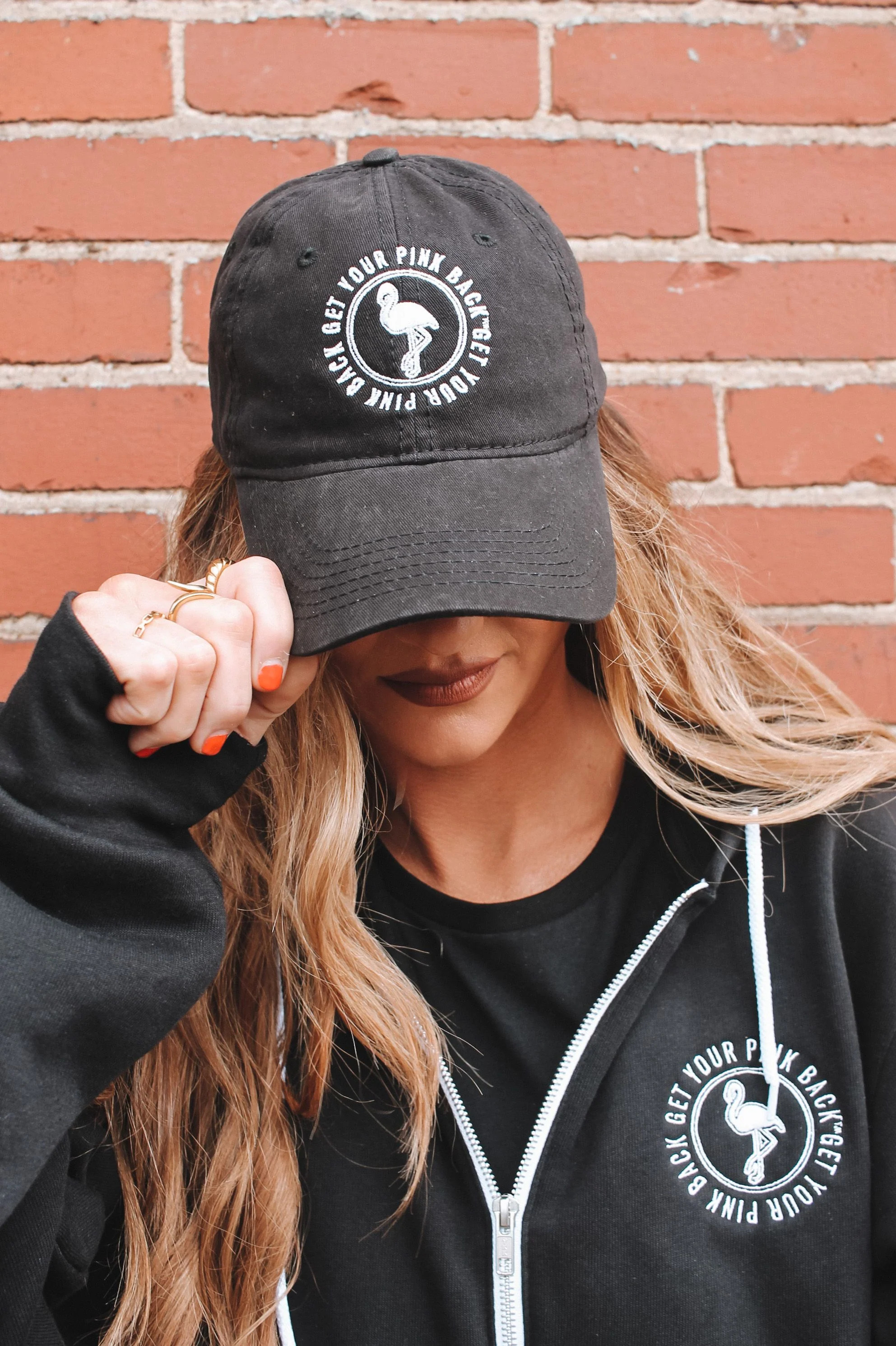 Black & White Collection Get Your Pink Back™ Dad Hat | Get Your Pink Back