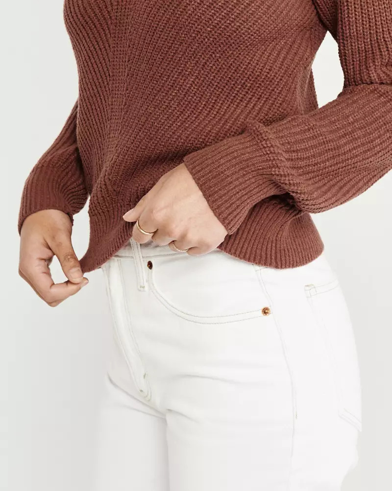 Chenille Off-the-Shoulder Sweater | Abercrombie & Fitch US & UK