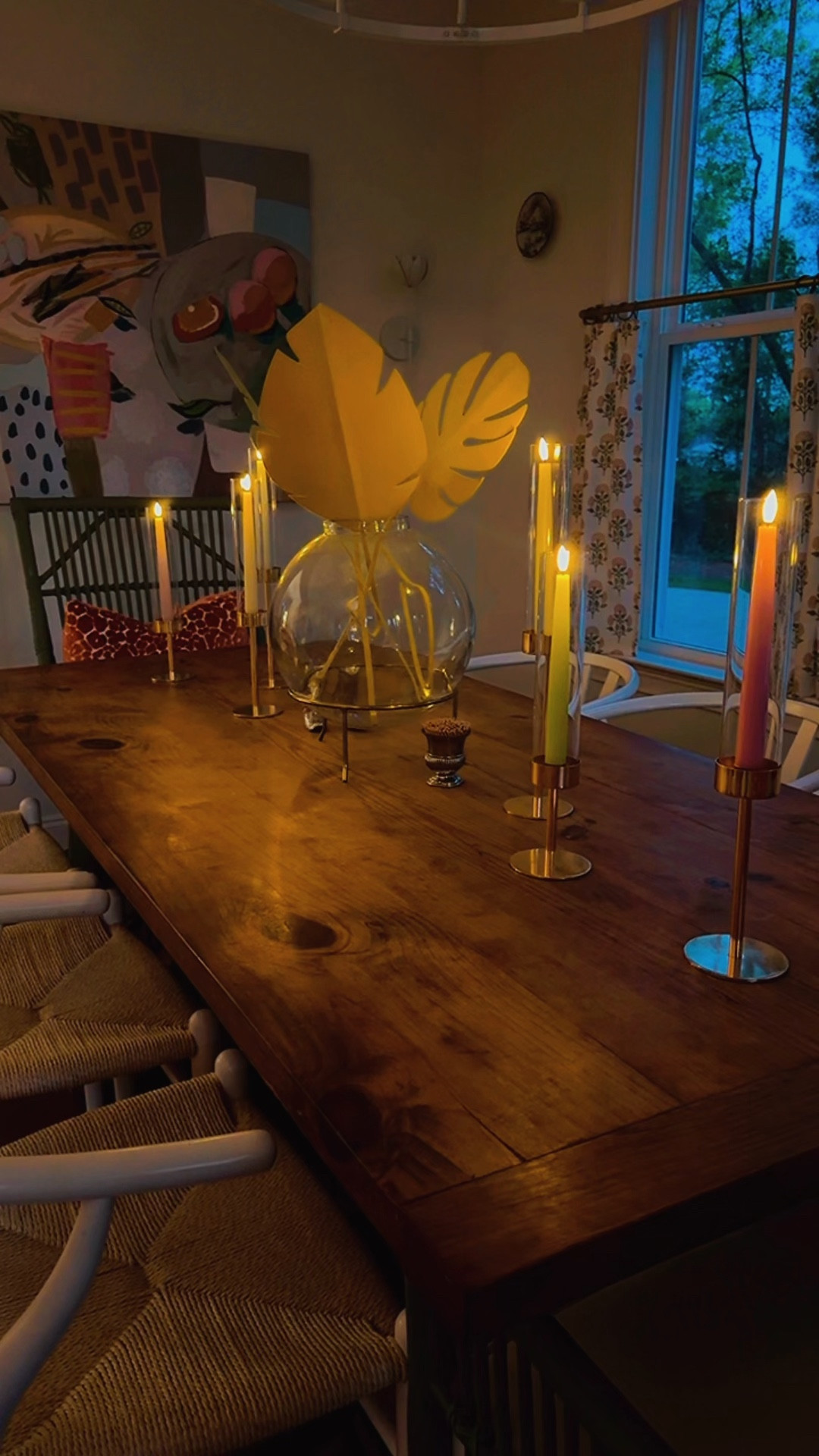 Lights out, candles on. Bonus points for battery operated ones that turn on and off with a click of a remote 

#LTKmomlife #LTKHome