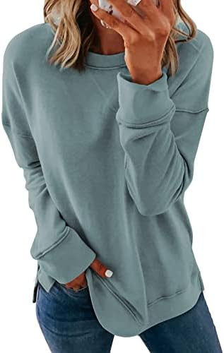 Dokotoo Women's Casual Crew Neck Sweatshirt Loose Soft Long Sleeve Pullover Tops | Amazon (US)