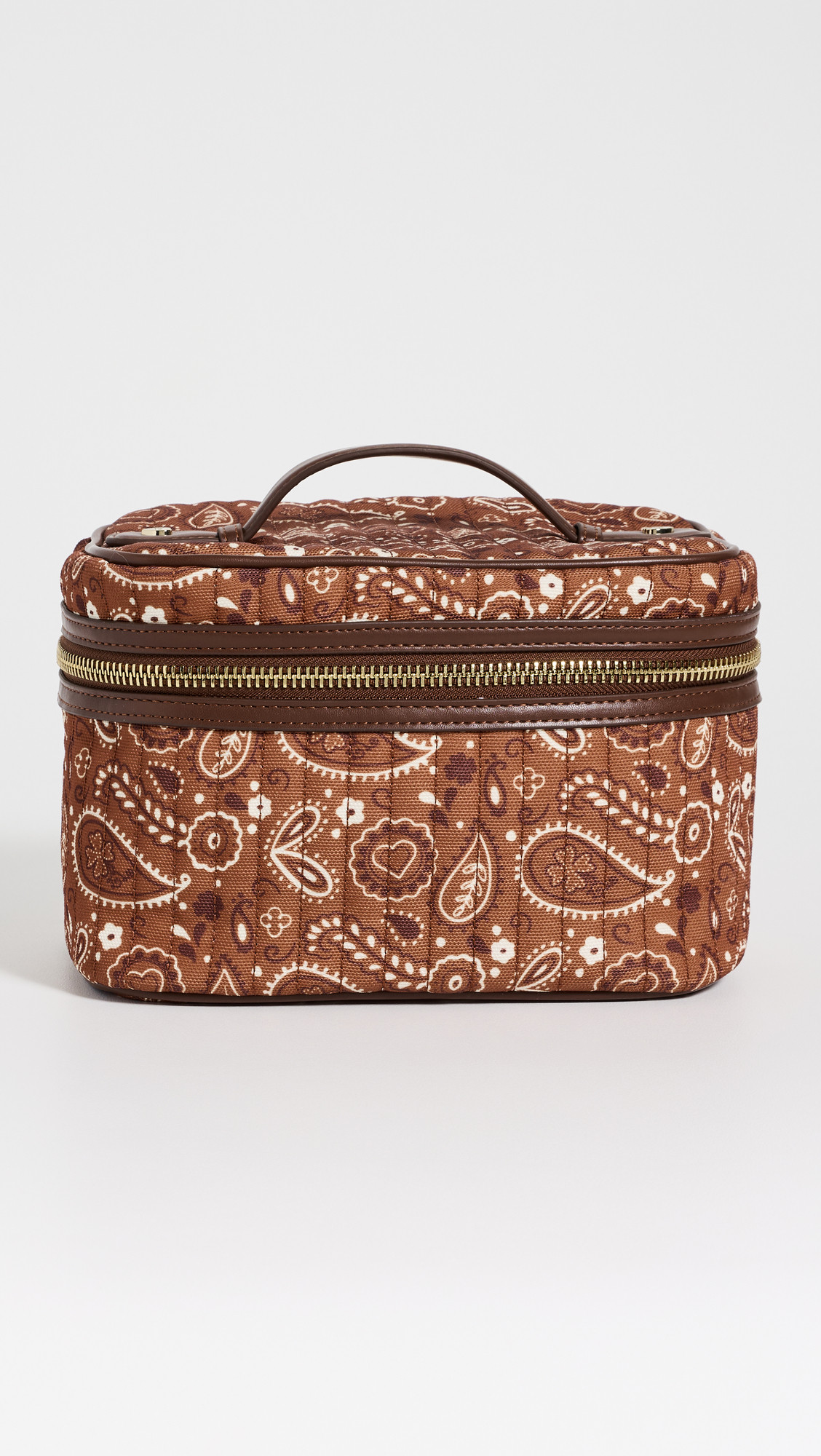 Stoney Clover Lane Bandana Print Vanity Case Brown Paisley Print One Size | Shopbop