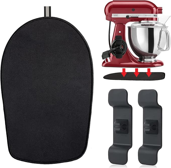 Mixer Mover Slider Mat with 2 Cord Organizers for 4.5-5 Qt Tilt-Head Stand Mixer, Kitchen Aid Mix... | Amazon (US)