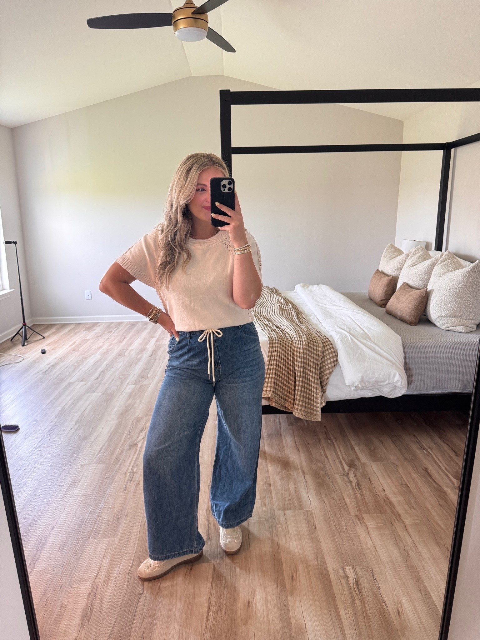 the perfect fall outfit from Amazon / wearing medium in both (size up in pants)