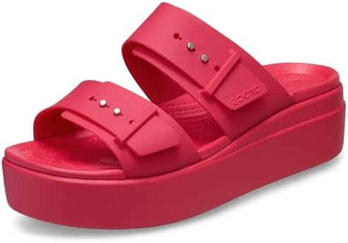 Crocs Women's Brooklyn Buckle Low Wedges | Amazon (US)