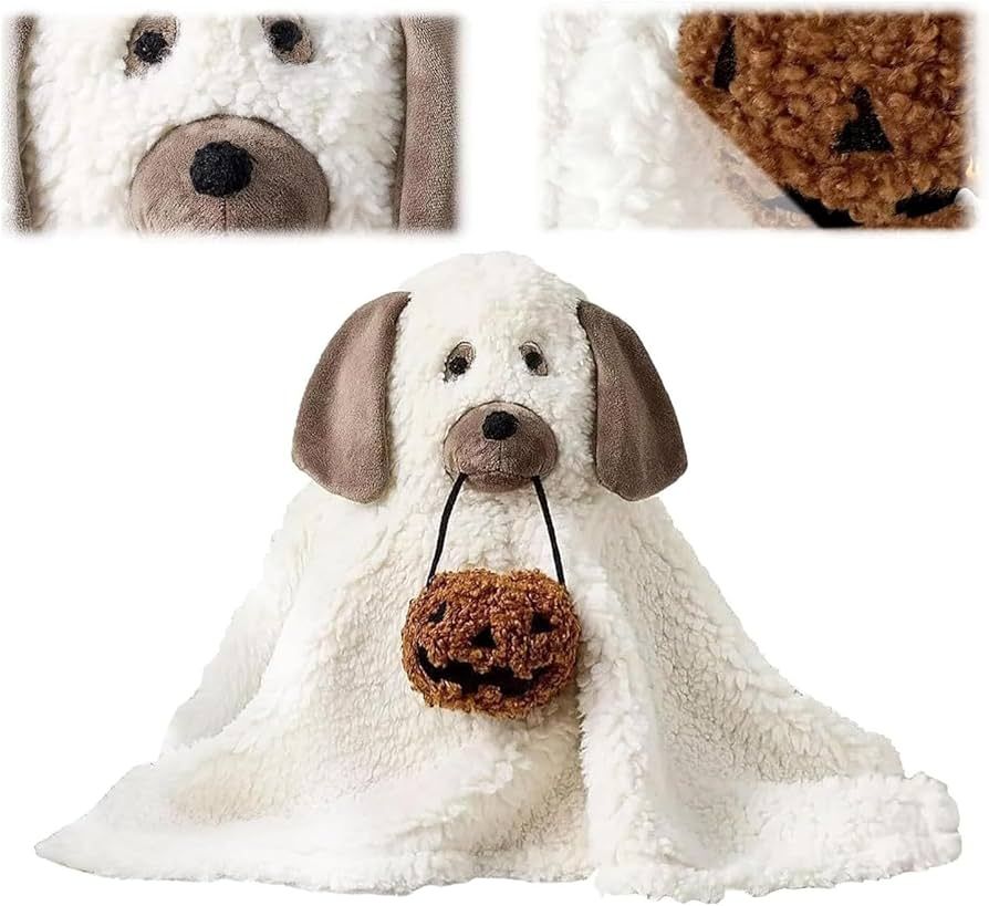 Halloween Pumpkin Dog Pillow, The Dog Ghost Plush Toy Halloween Decor, Cute Soft Halloween Party ... | Amazon (US)