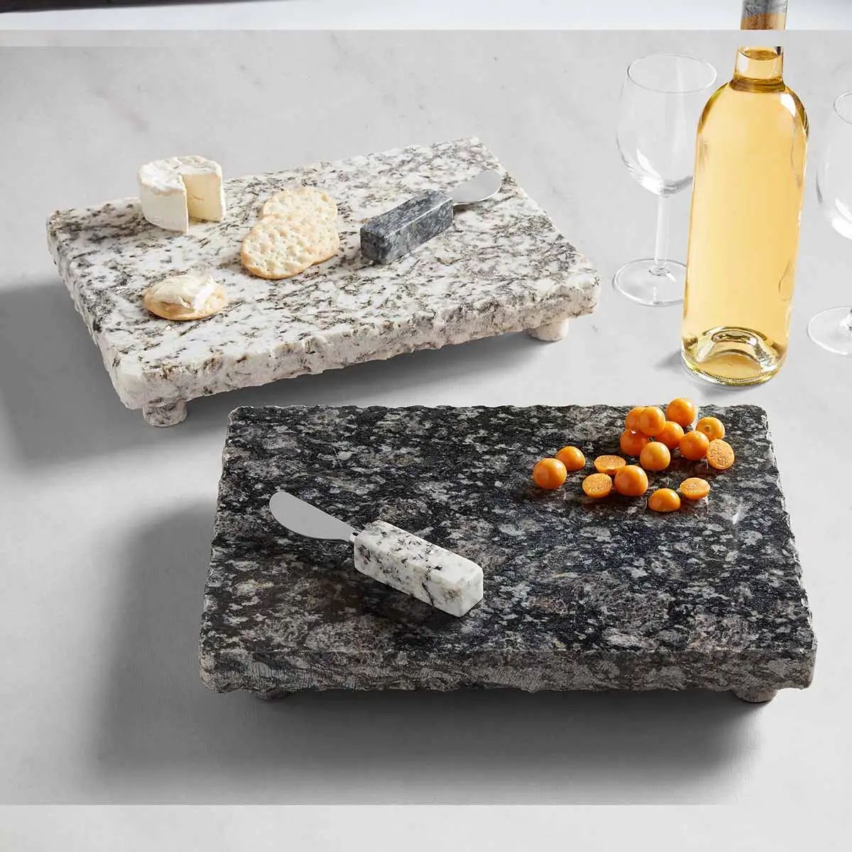 Footed Black Granite Cheese Boardsku: 47500147B$52.00ColorQty1Add To Bag Serving board measures 1... | Mud Pie (US)