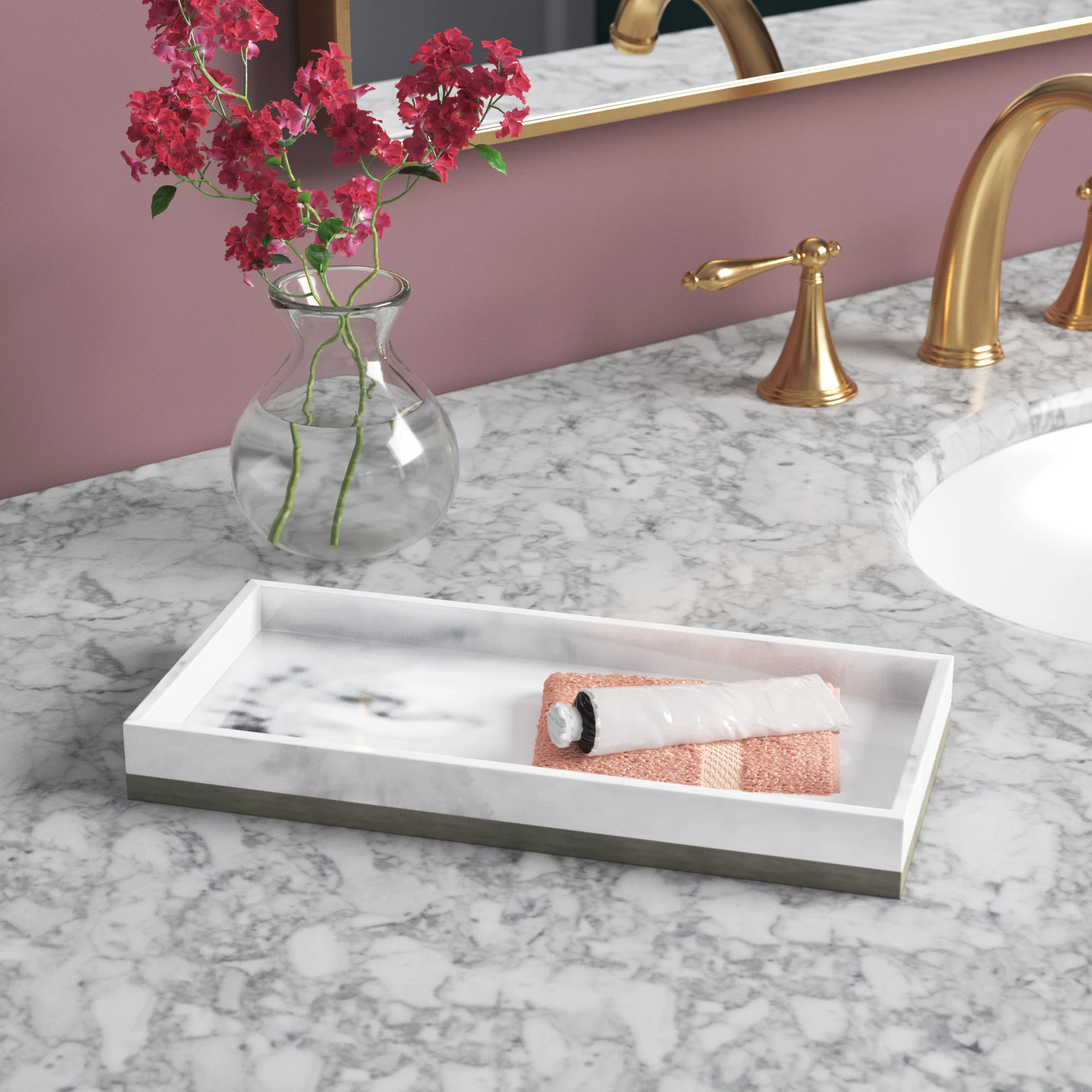 Etta Avenue™ Shyanne Bathroom Accessory Tray & Reviews | Wayfair | Wayfair North America