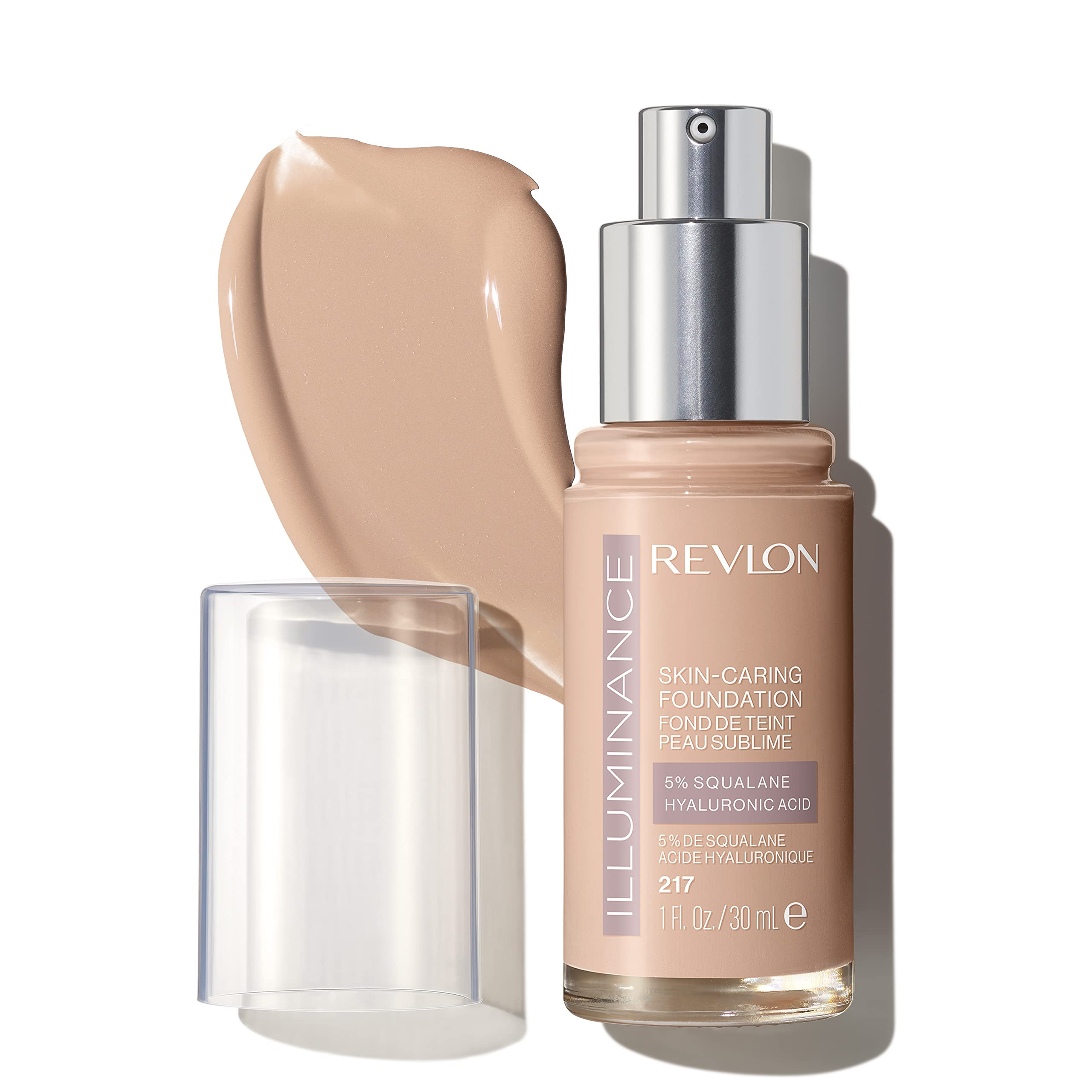 Revlon Illuminance Skin-Caring Liquid Foundation, Hyaluronic Acid, Hydrating and Nourishing Formu... | Amazon (US)