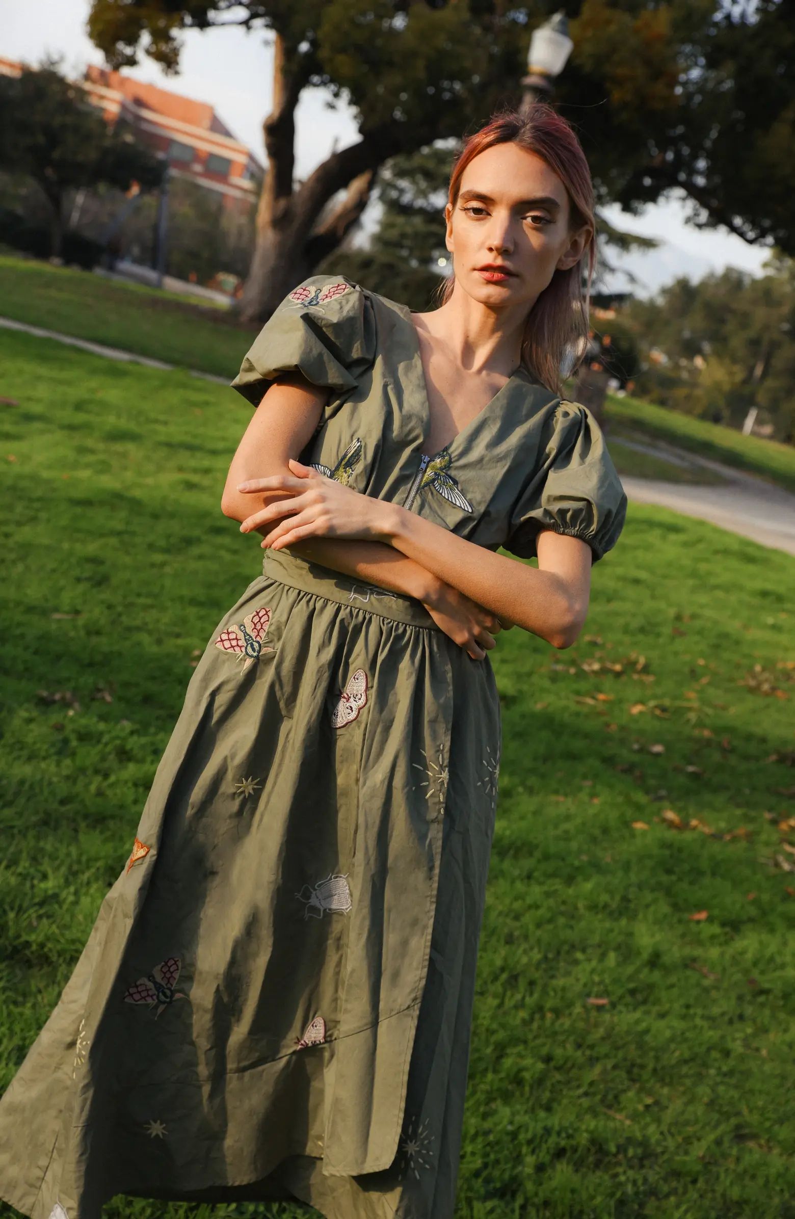 CIEBON Arya Embroidered Cotton Maxi Dress | Nordstrom | Nordstrom