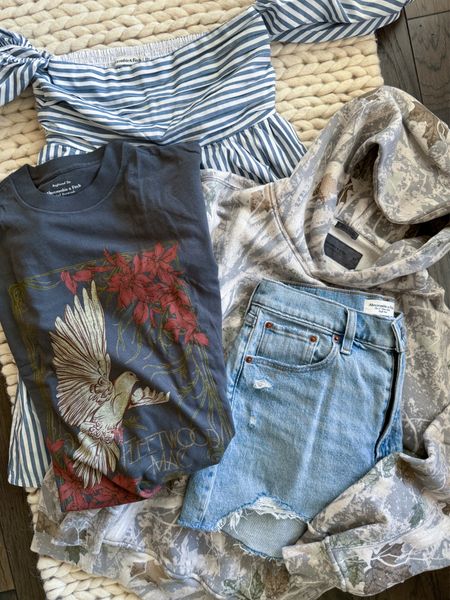 Abercrombie Spring Haul — a few fun random things I ordered from Abercrombie. 

Size XS Tall in Skort Romper 
XS in tee 
XS in hoodie 
25 in shorts 

#abercrombie #vacation #summer #springoutfits

#LTKstyletip #LTKover40