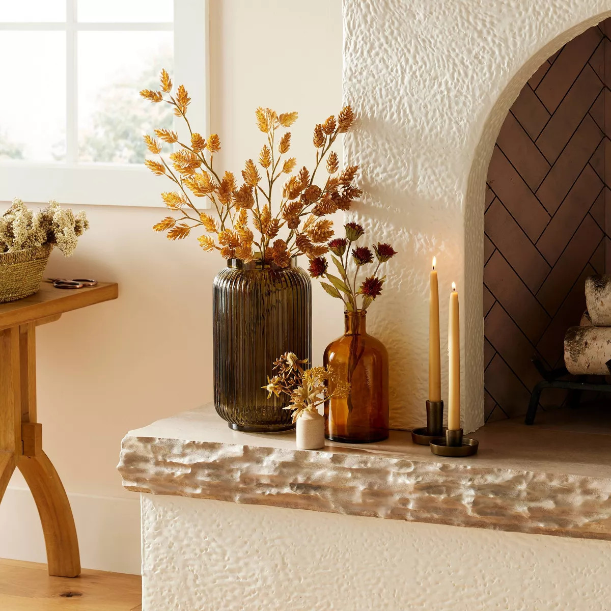 18" Faux Cornflower Stem - Hearth & Hand™ with Magnolia | Target