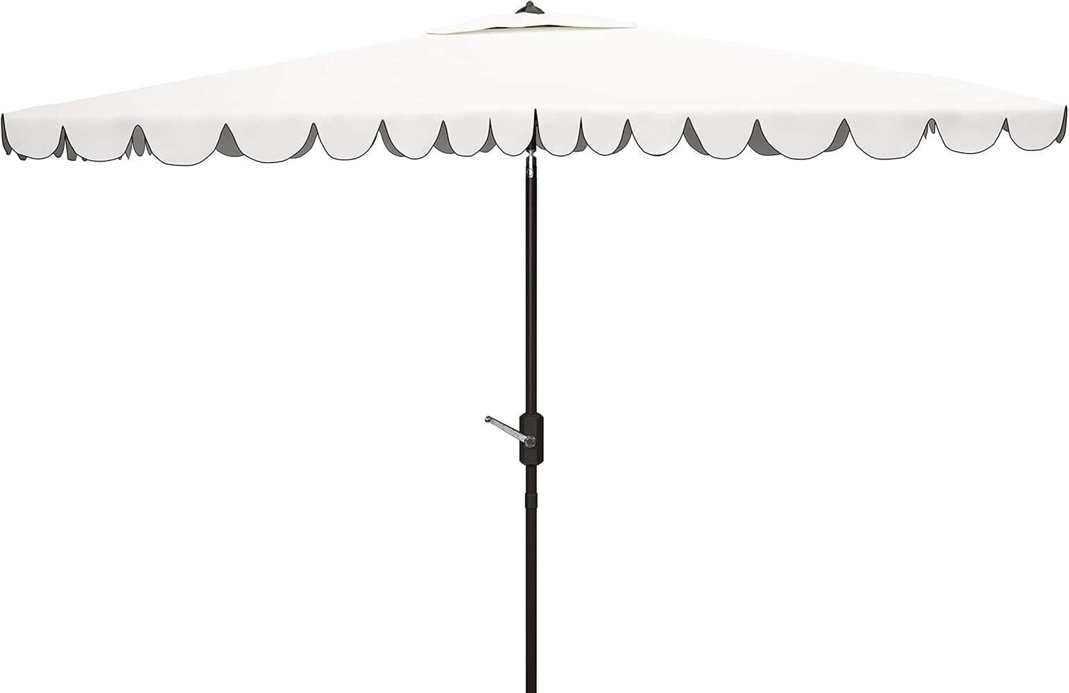 SAFAVIEH Outdoor Collection Venice Grey 7 x 10 Ft Rectangular Auto Tilt UV Protected Umbrella | Amazon (US)