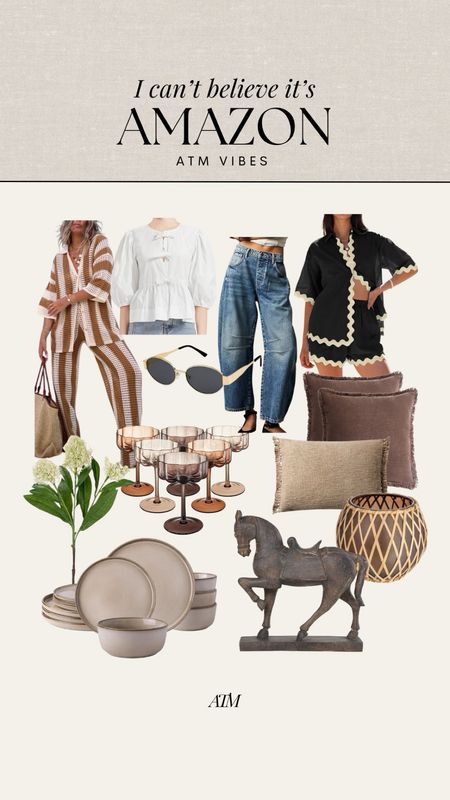 ATM Vibes - Amazon finds + faves!

amazon home finds, amazon fashion finds, amazon pillows, barrel jeans, trending fashion, spring fashion 2024, two piece set, bow top, pillows, throw pillows, candle holder, spring stems, affordable home finds, affordable fashion finds, horse decor 

#LTKHome #LTKStyleTip #LTKFindsUnder100