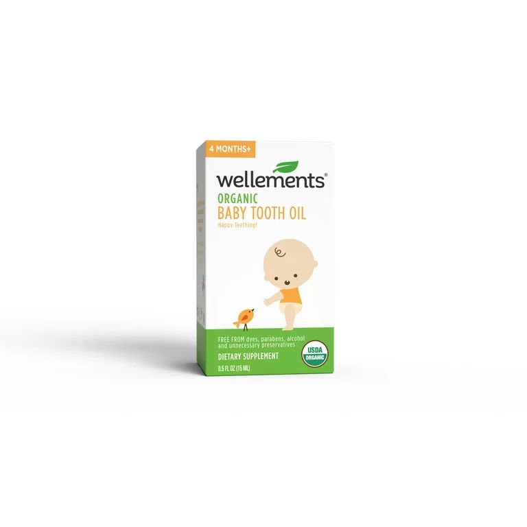 Wellements Organic Baby Tooth Oil, .5 Oz | Walmart (US)