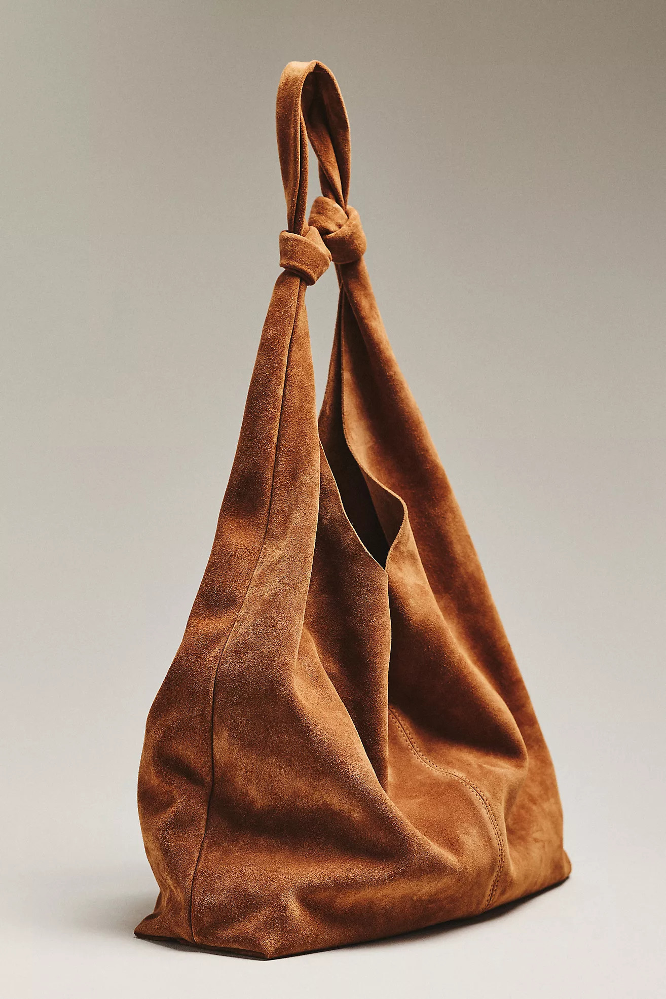 The Love Knot Suede Slouchy Bag | Anthropologie (US)