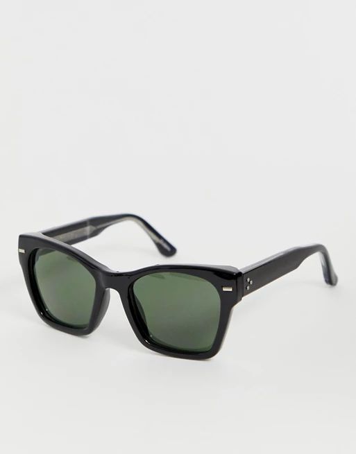 Spitfire square sunglasses in black | ASOS UK
