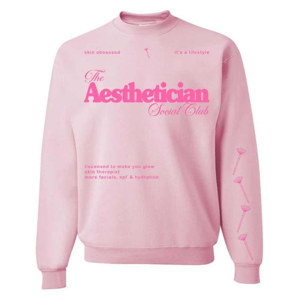 'Aesthetician Social Club' Crewneck Sweatshirt | United Monograms