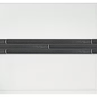 Elida Ceramica Black Glass Pencil Liner 12-in x 11-in Glossy Glass Bullnose Tile ( 0.04-Sq. Feet ... | Lowe's