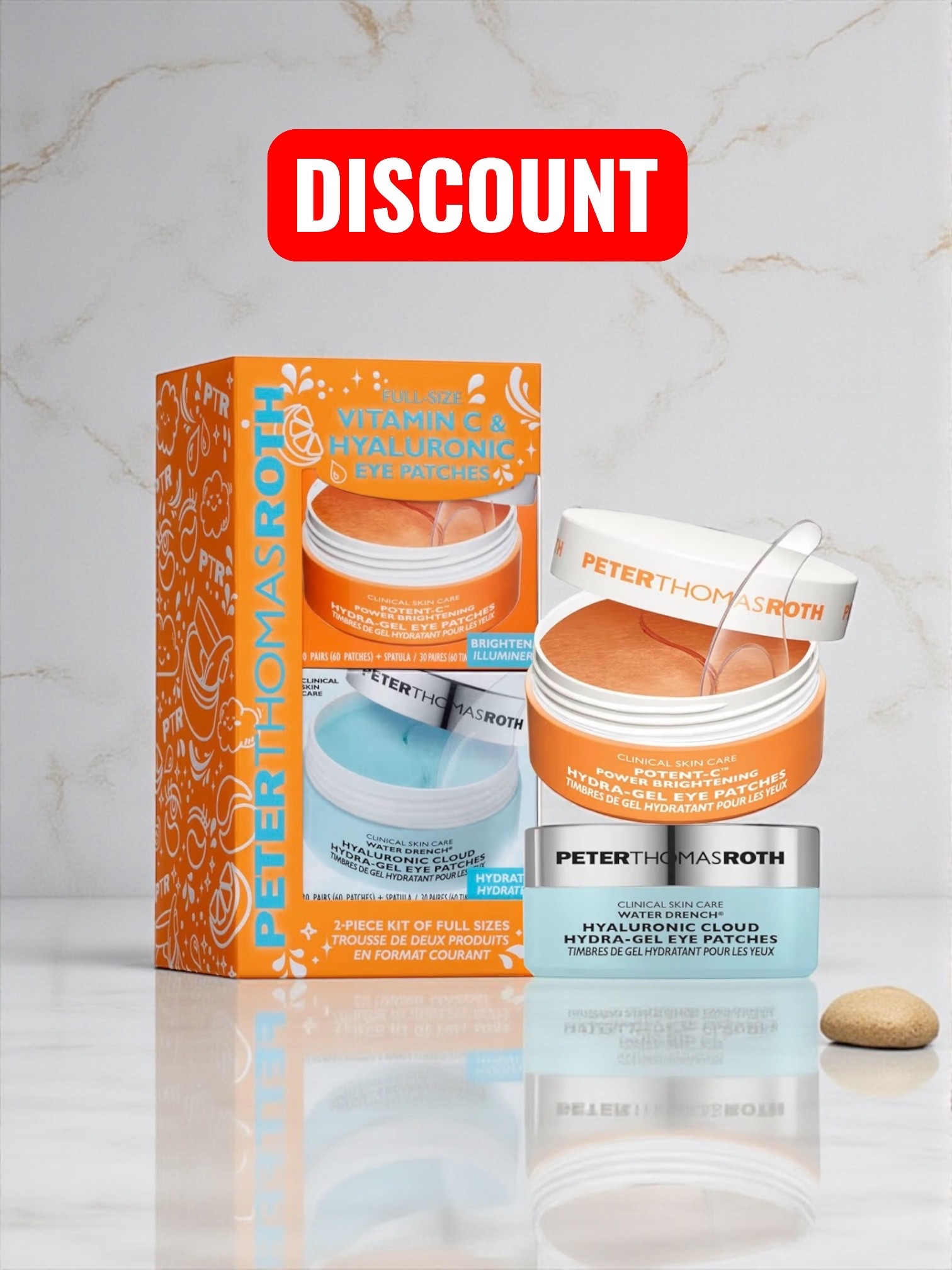 Amazing deal on Peter Thomas Roth Eye Patches!

Two full-size bestsellers in one limited-edition value kit! Potent-C™ Hydra-Gel Eye Patches help brighten and reduce signs of aging with THD Ascorbate, an advanced form of Vitamin C. Water Drench® Hydra-Gel Eye Patches help reduce the look of dryness, under-eye bags and dark circles with Hyaluronic Acid, Caffeine and Arnica.


#LTKmorningroutine #LTKgrwm #LTKdayinmylife
