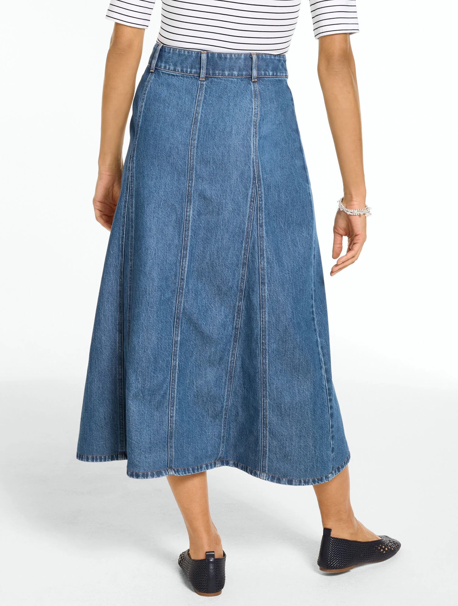 Denim Midi Skirt | Talbots
