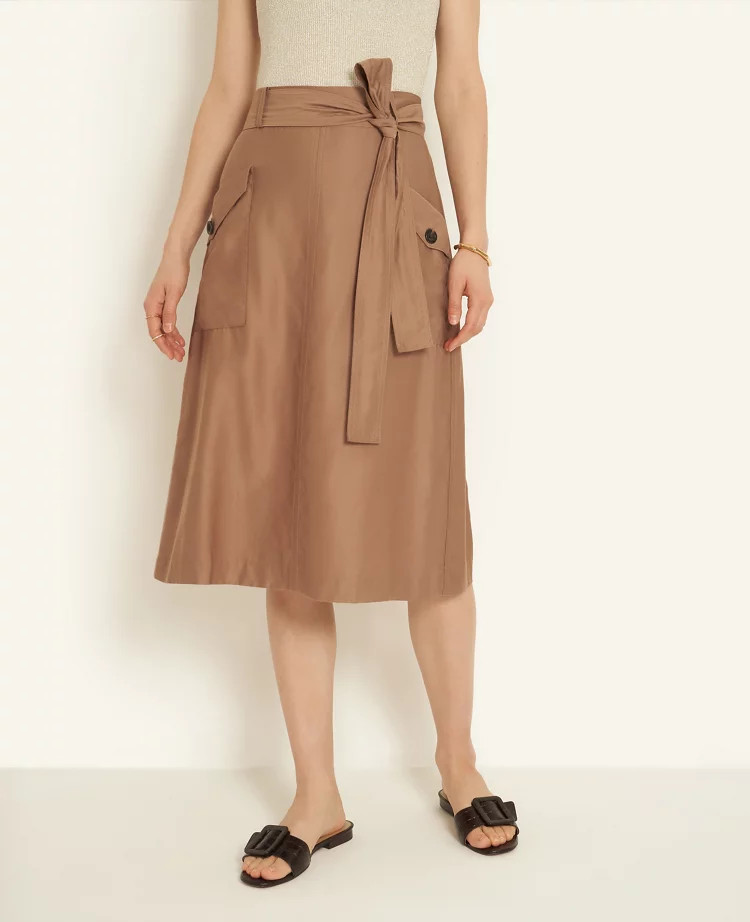 Cargo Midi Skirt | Ann Taylor (US)
