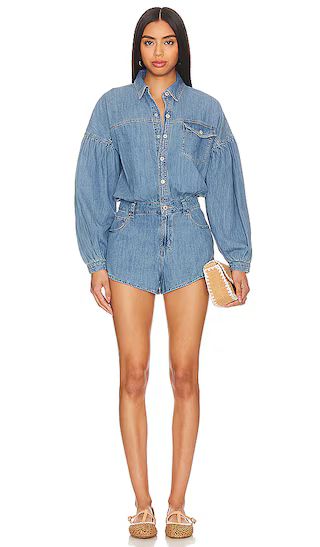 Zodiac Chambray One Piece In Moon Blue | Revolve Clothing (Global)