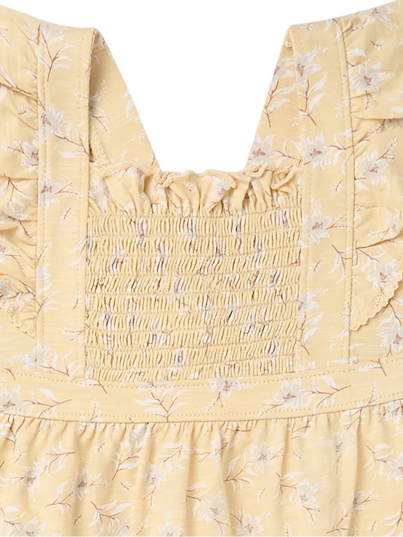 Modern Moments by Gerber Baby and Toddler Girl Smocked Pinafore Dress, Sizes 0/3 Months - 5T | Walmart (US)