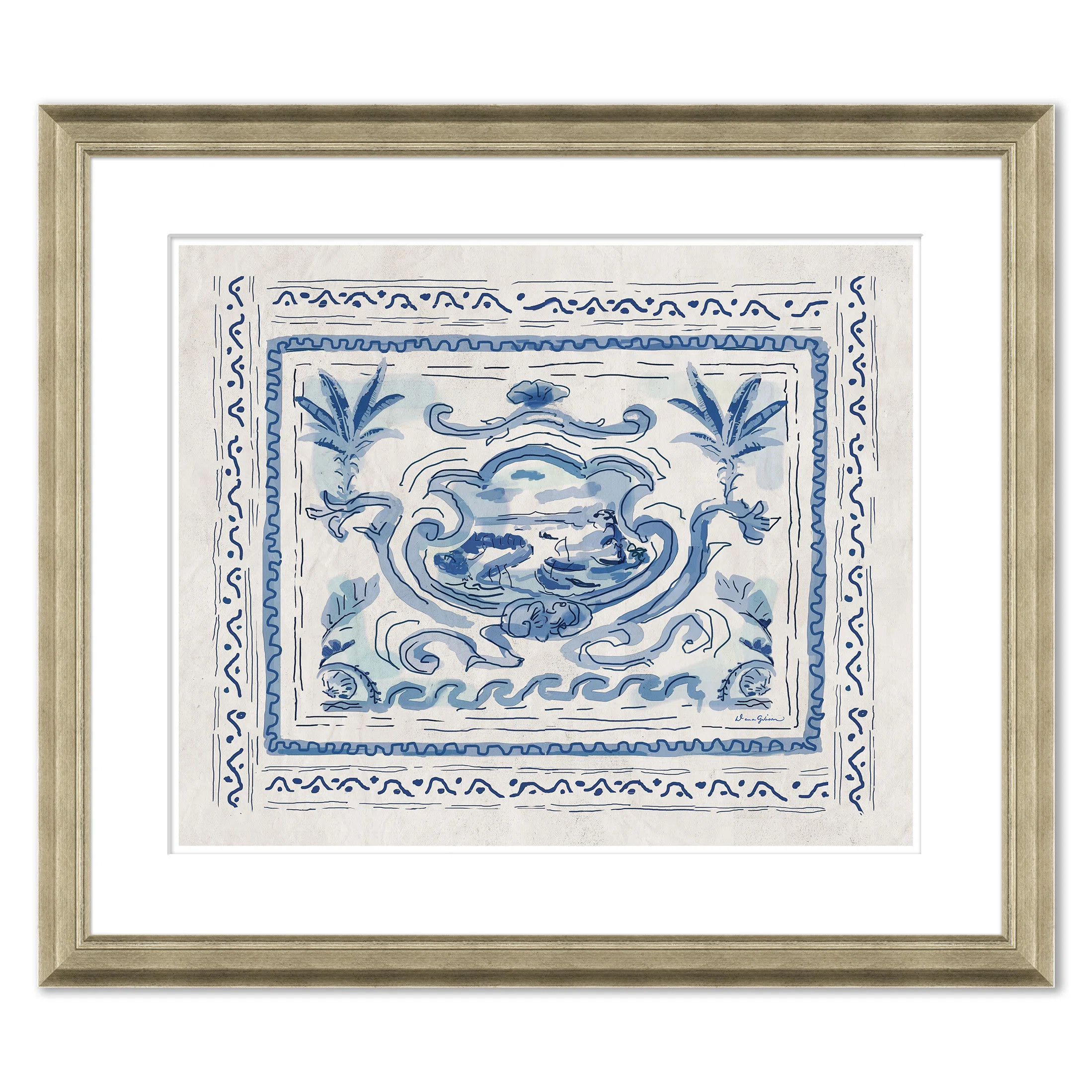 Pliny Toile Harbor by Dana Gibson | Wayfair North America
