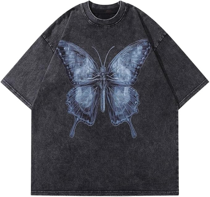 Aelfric Eden Men’s Vintage Oversized Tee Shirts Doggy Graphic Print Crewneck Crop Tops Streetwe... | Amazon (US)