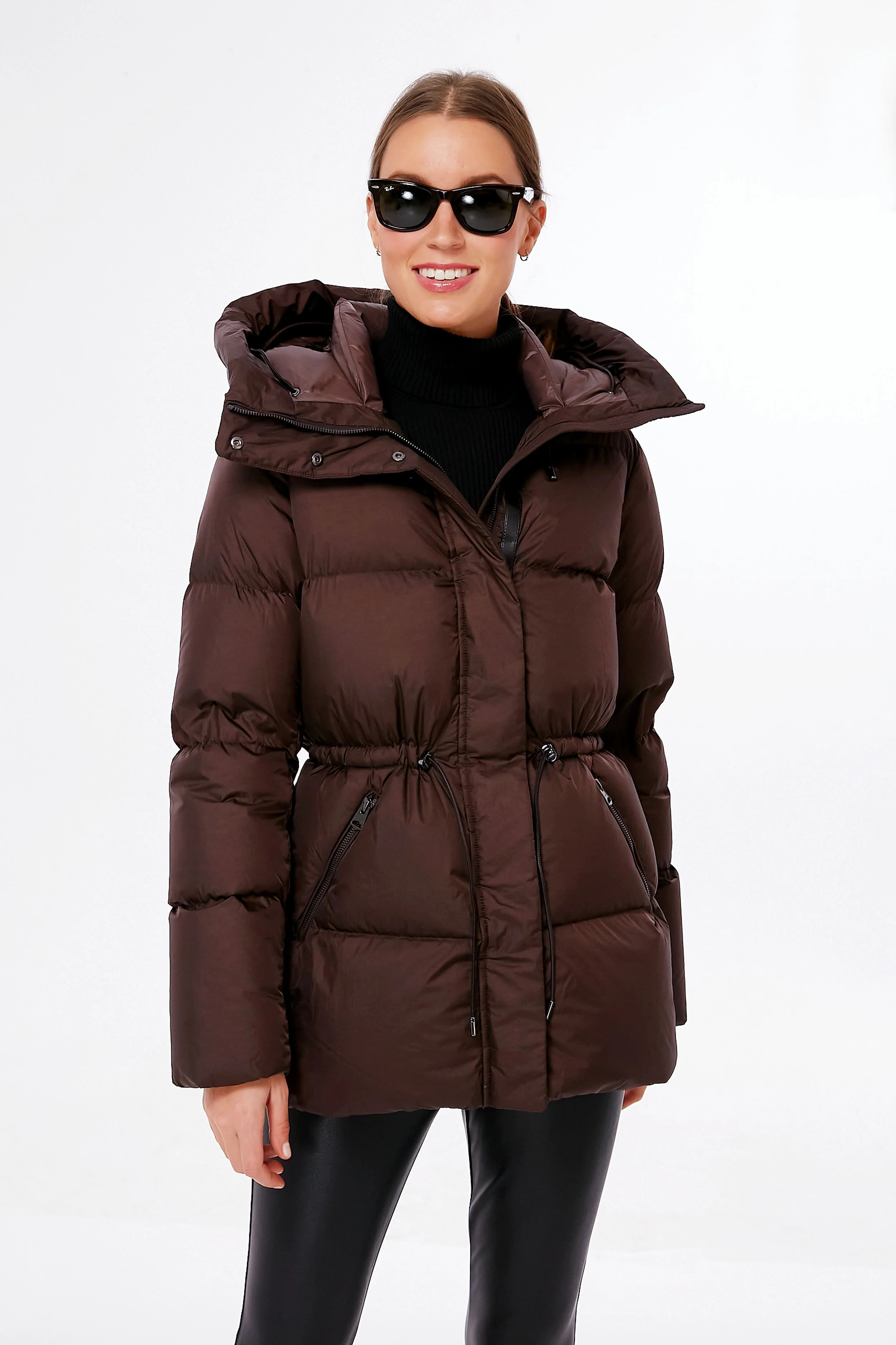 Coffee Freya Down Coat | Tuckernuck (US)