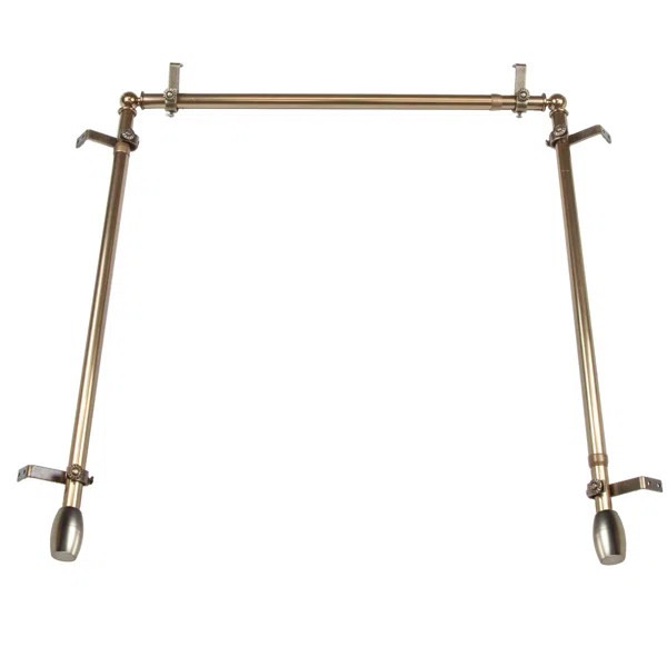 Maymie Stainless Steel Adjustable Single Curtain Rod | Wayfair North America