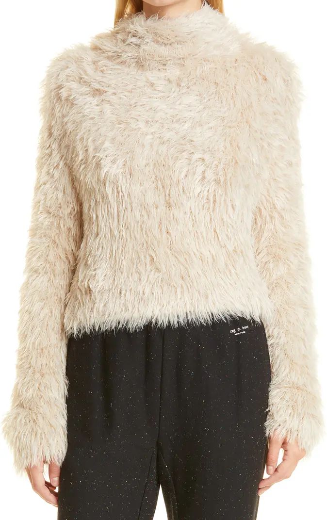 rag & bone Sullivan Faux Fur Sweater | Nordstrom | Nordstrom