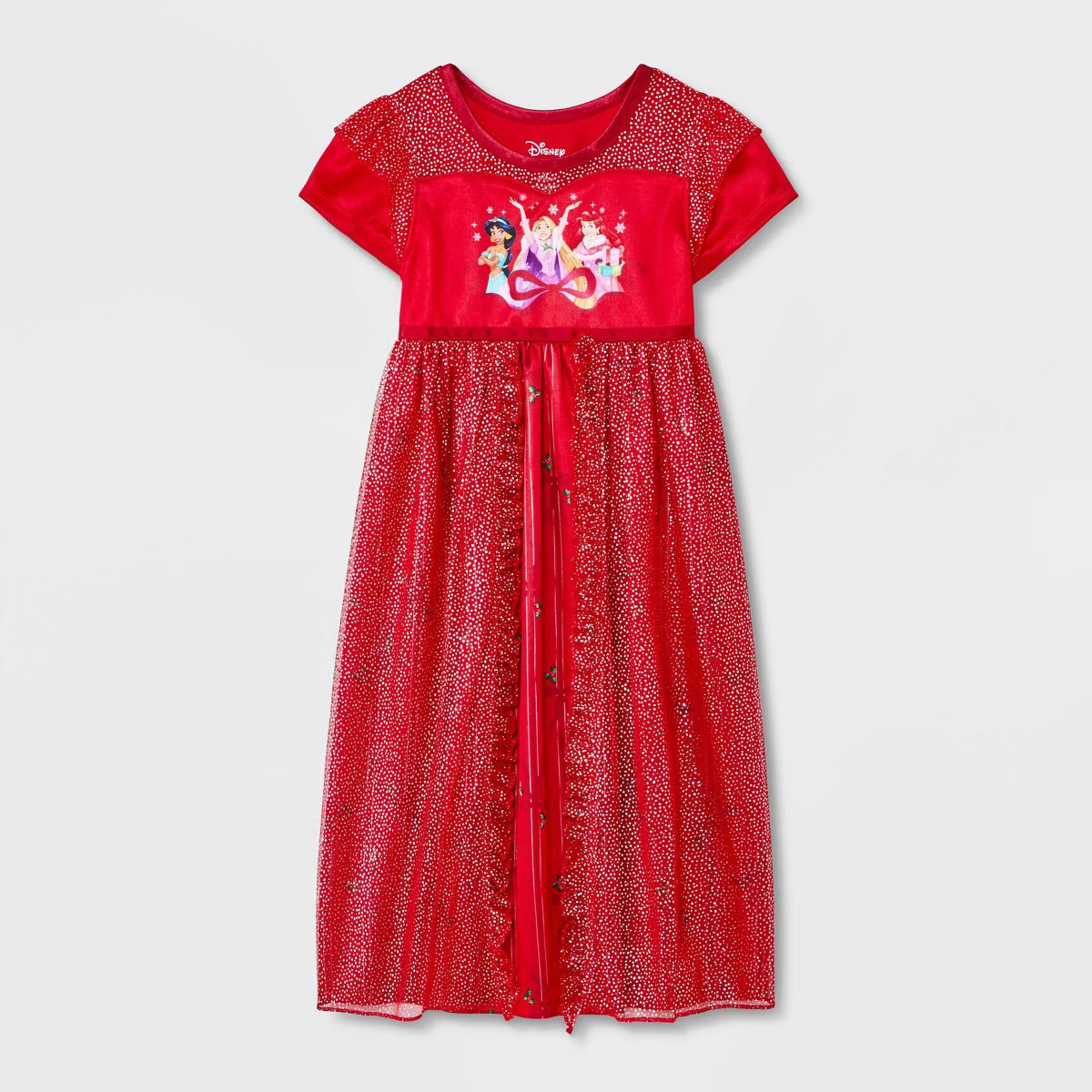 Toddler Girls' Disney Princess Holiday Fantasy NightGown - Red | Target