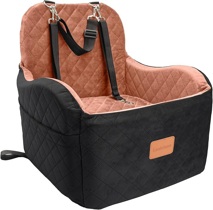 Lealchum Dog Booster Car Seat for S/M Dogs Up to 35lbs,Soft 6in Elevated Cushion,Fits in Front/Ba... | Amazon (US)