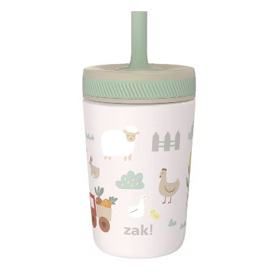 Zak Designs 12oz Sunny Acres Stainless Steel Vacuum Kelso Tumber Off-White | Target