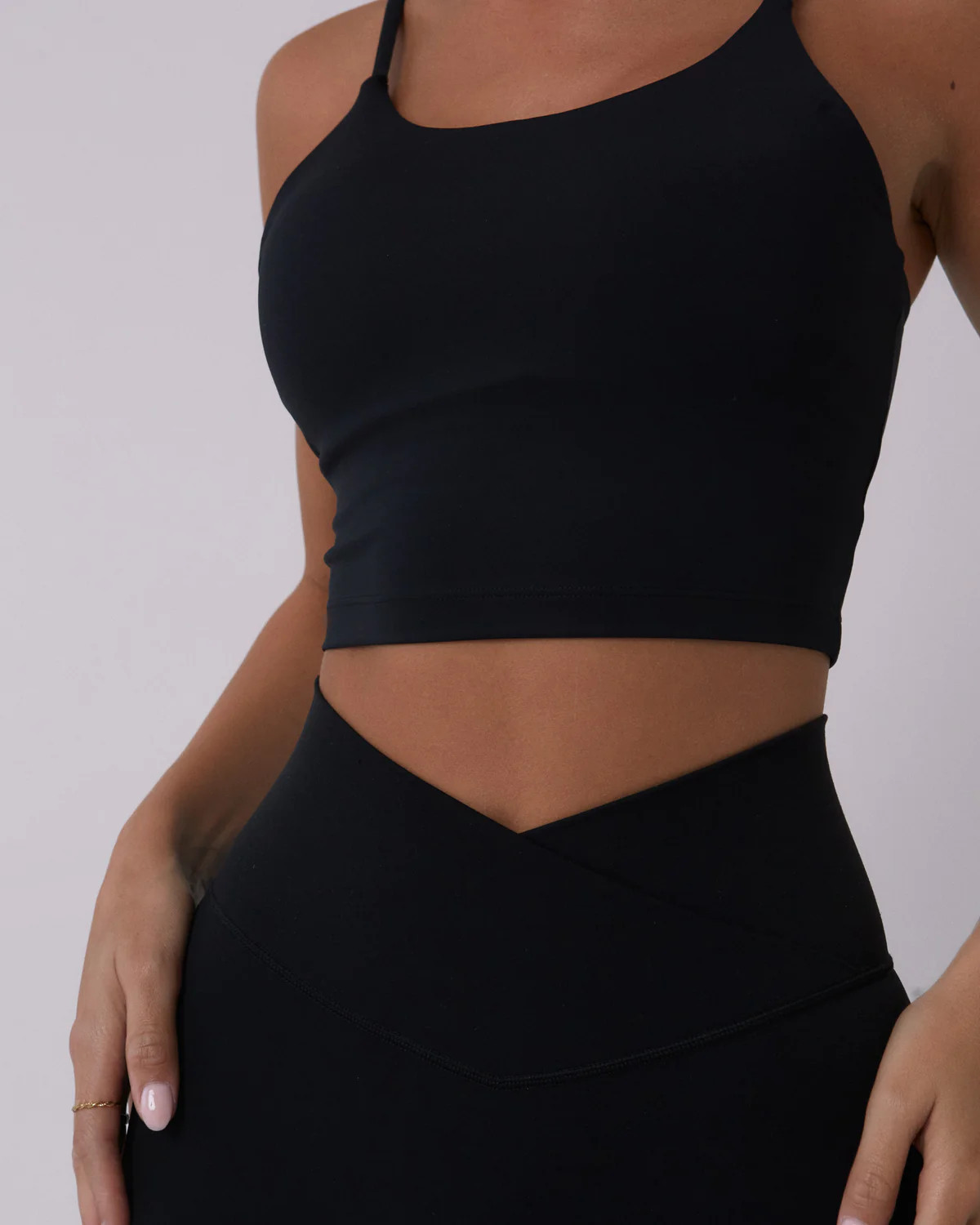 Ultimate Wrap Over Leggings - Black | Adanola UK